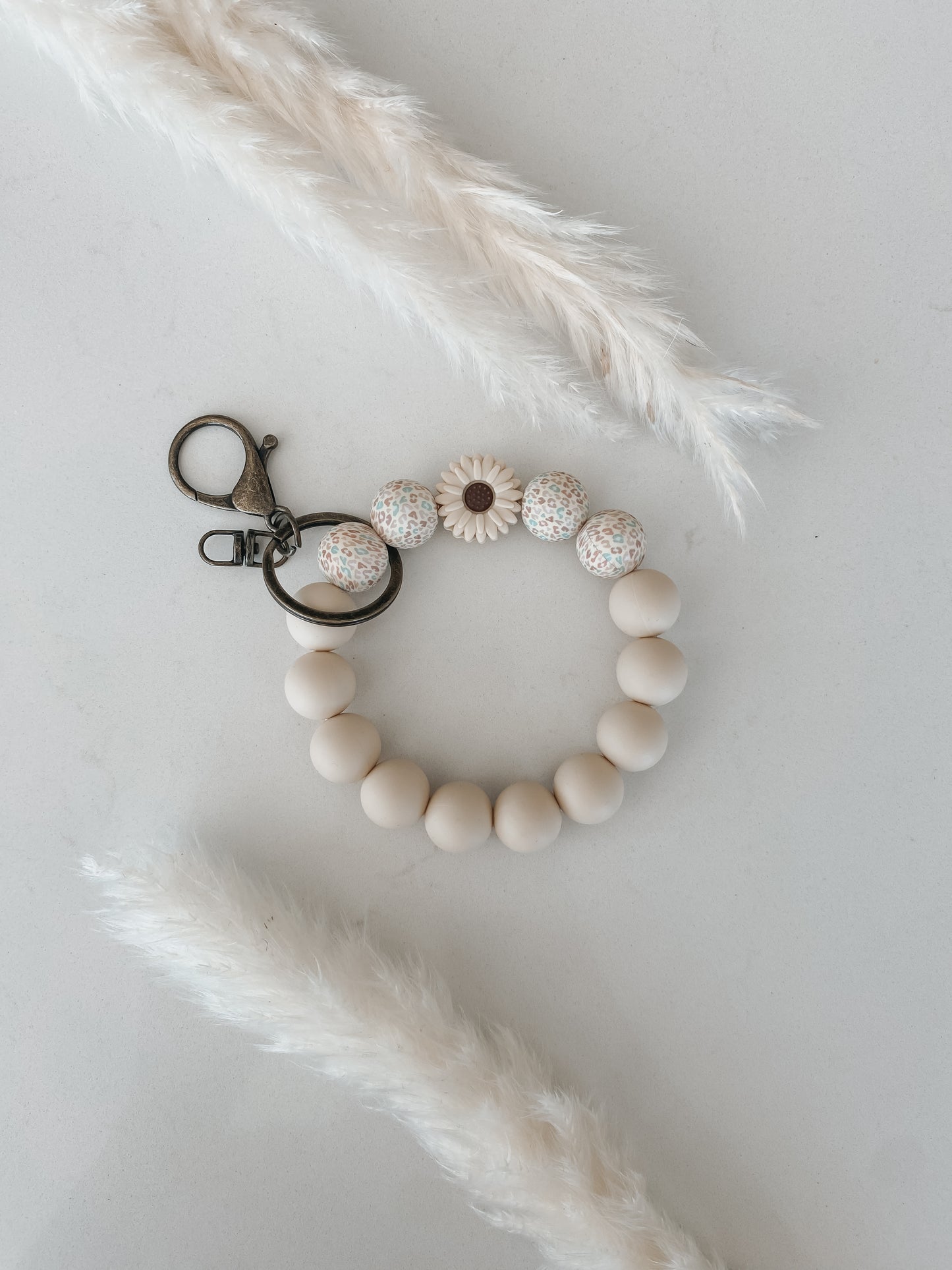Beige Wristlet