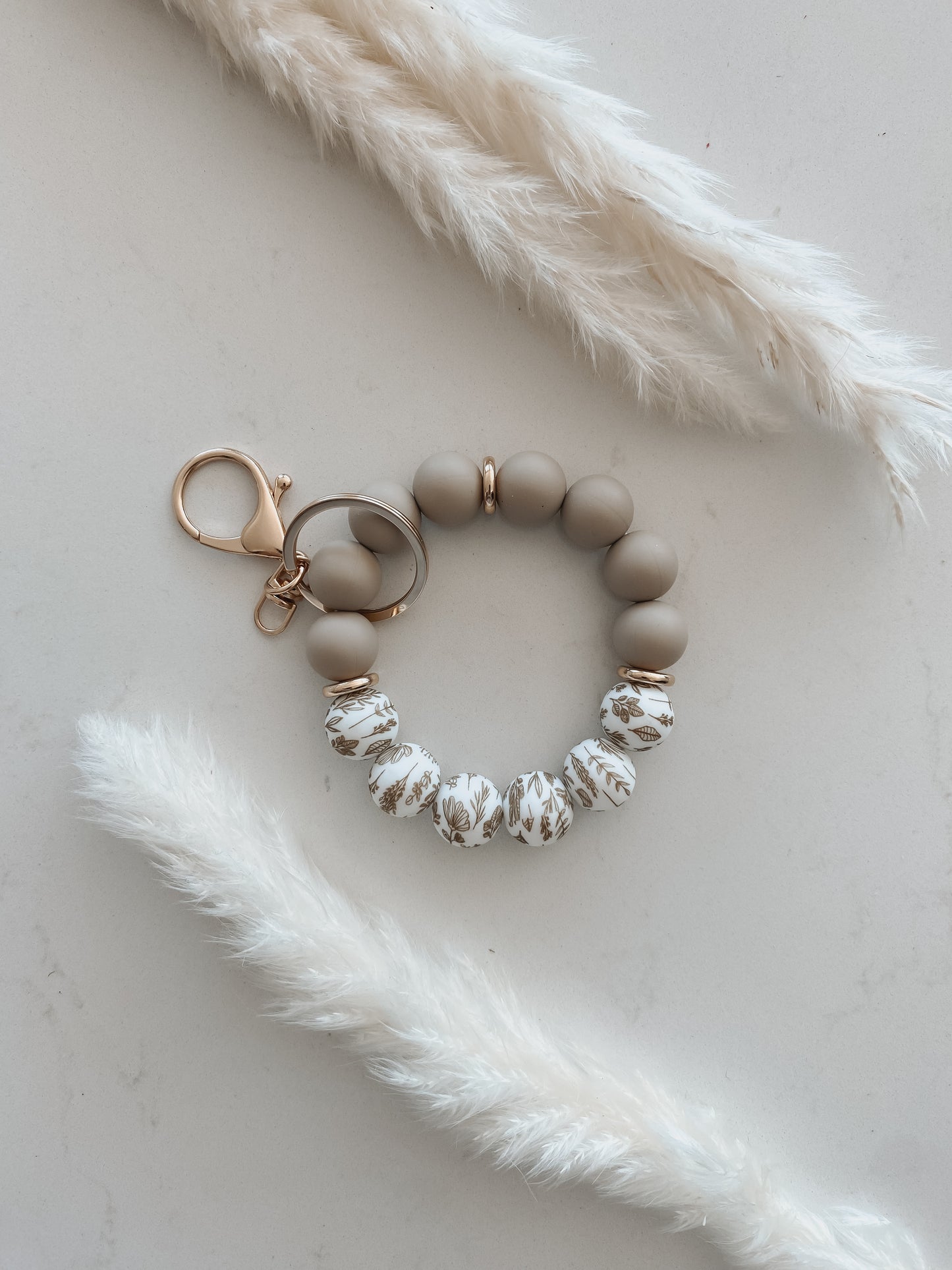 Beige Wristlet
